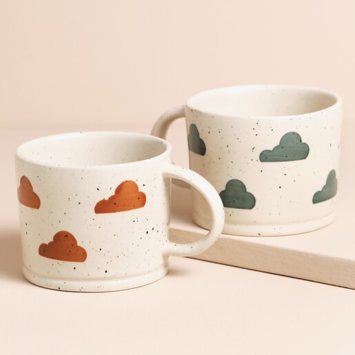 MeanWhile Clouds Mug in Ginger MeanWhile Clouds Mug in Ginger