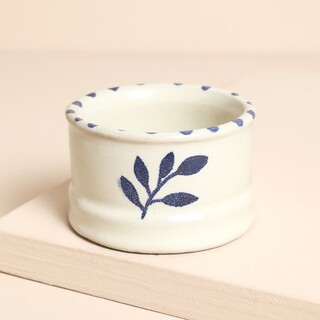 Meanwhile Handpainted Botanic Ink Tea Light Holder