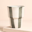 MeanWhile Washed Stripe Coffee Beaker In Forest