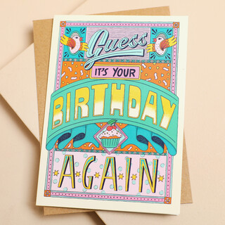 Ohh Deer Guess It's Your Birthday Again Greeting Card