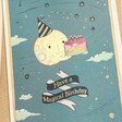 Ohh Deer Moon Cake Birthday Card close up