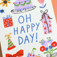 Close Up of Ohh Deer Oh Happy Day Birthday Card