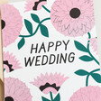 Close Up of Wedding Flowers Greeting Card