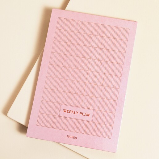 Papier Productivity Weekly List Pad on a neutral background