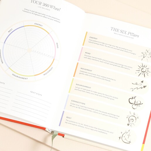 Papier Slow Down Wellness Journal inside