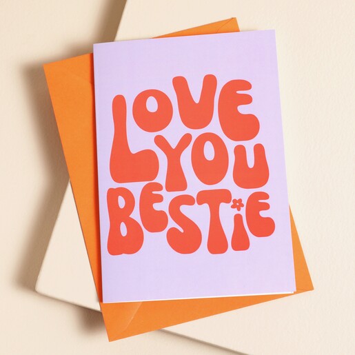 Proper Good Love You Bestie Greeting Card