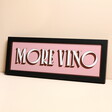 Proper Good More Vino Panoramic Framed Print