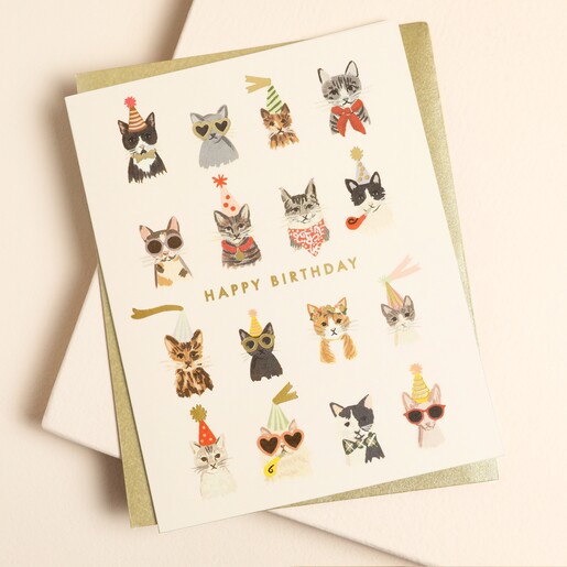 Rifle Paper Co. Cool Cats Birthday Card