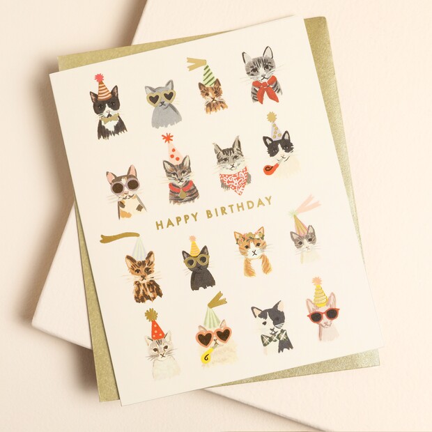 Rifle Paper Co. Cool Cats Birthday Card Rifle Paper Co. Cool Cats Birthday Card