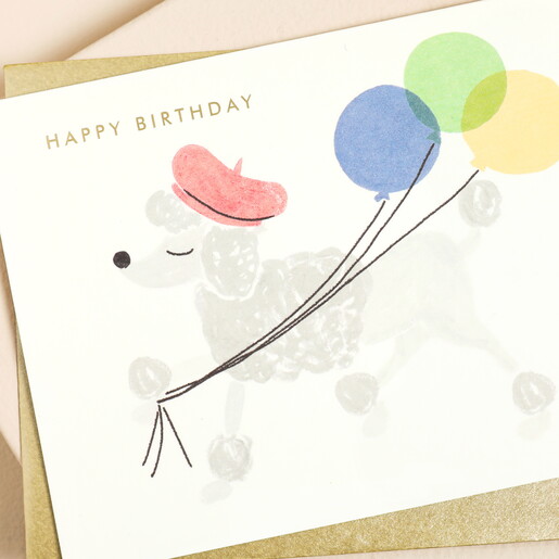 Rifle Paper Co. French Poodle Birthday Card