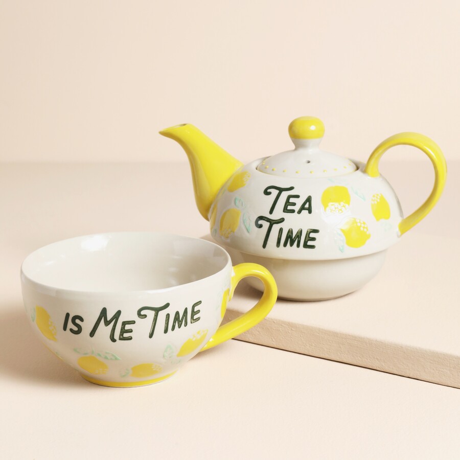 Lemon Tea For One Teapot | Sass & Belle | Lisa Angel