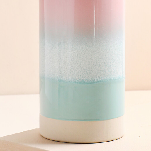 Sass & Belle Pink & Green Pastel Ombre Vase  Sass & Belle Pink & Green Pastel Ombre Vase