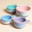Pastel Ombre Measuring Cups