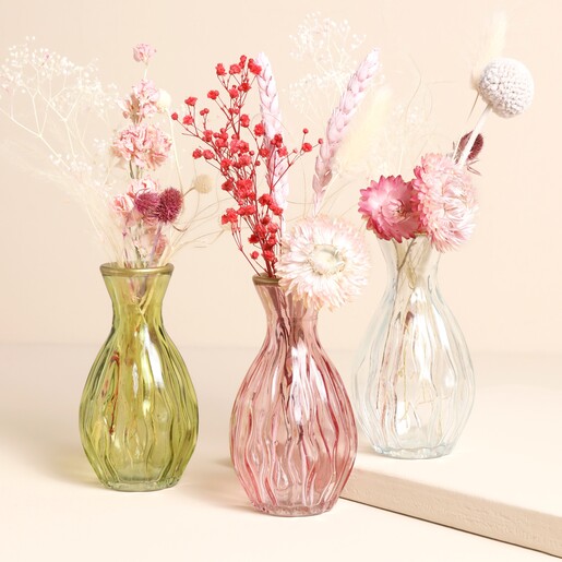 Sass & Belle Gold Rimmed Glass Bud Vase