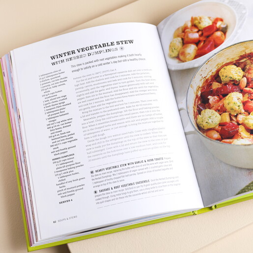 Opened Page of The Flexitarian Cookbook