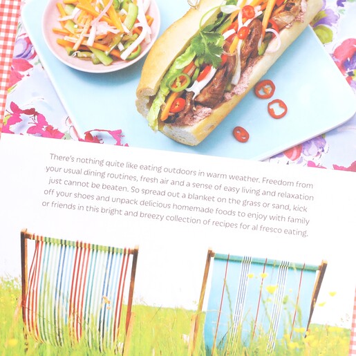 Opened Page of The Picnic Cookbook