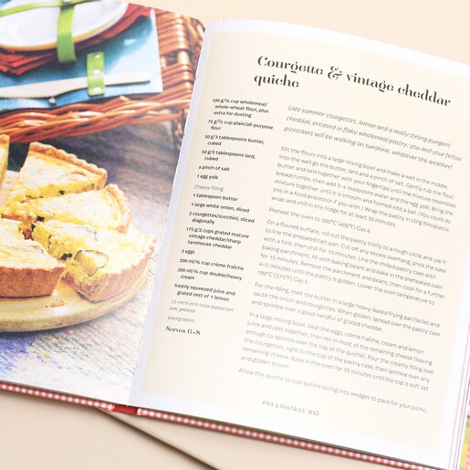 Opened Page of The Picnic Cookbook