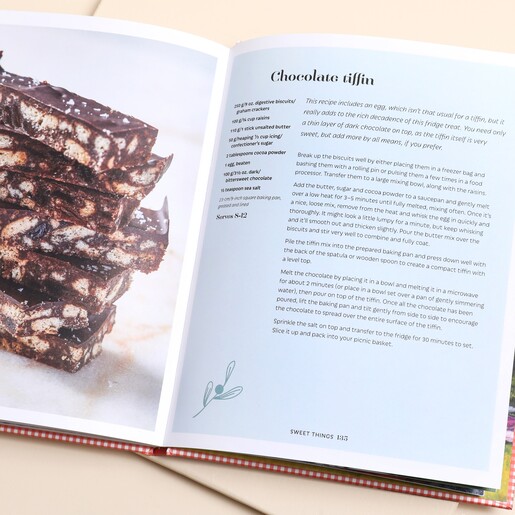 Opened Page of The Picnic Cookbook