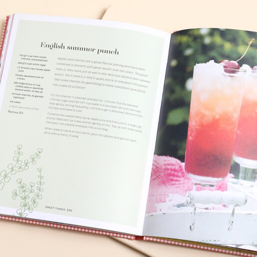 Opened Page of The Picnic Cookbook