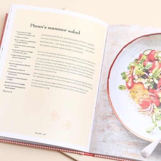 Opened Page of The Picnic Cookbook