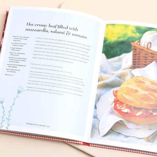 Opened Page of The Picnic Cookbook