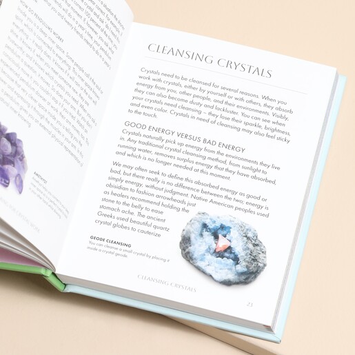 Opened Page of The Pocket Crystal Healer Book