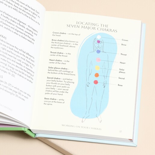 Opened Page of The Pocket Crystal Healer Book