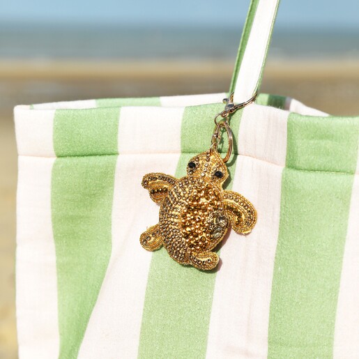 Beaded Turtle Keyring and Bag Charm