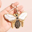 Beaded Bee Keyring and Bag Charm