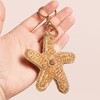 Beaded Starfish Keyring and Bag Charm