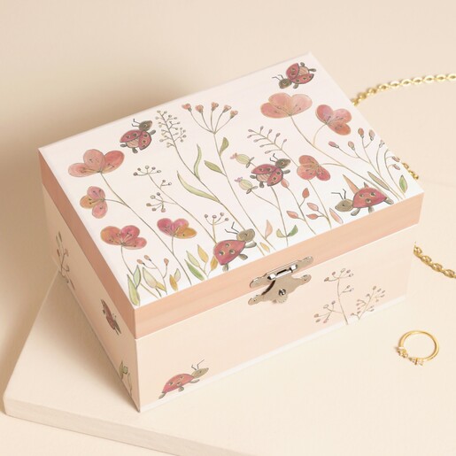 Ladybird Musical Jewellery Box top of box
