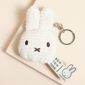Miffy Flat Corduroy ECO Keyring in White