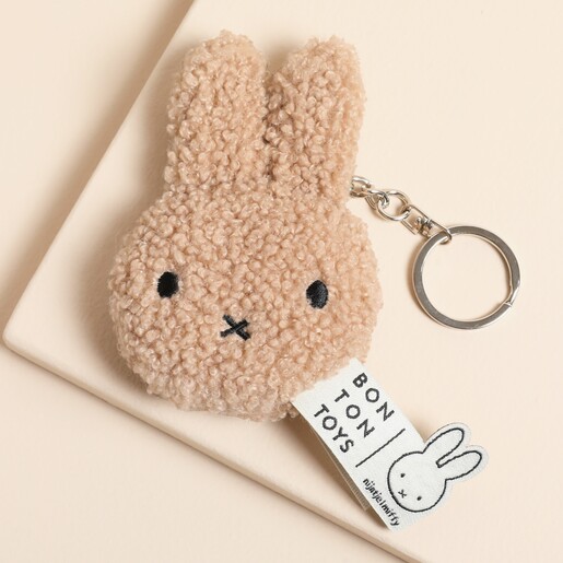 Miffy Flat Corduroy ECO Keyring in Beige