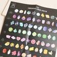 Mystic Mondays: The Crystal Grid Deck information sheet