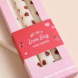 Close Up of Set of 3 Love Bug Ladybird Taper Candles