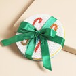 Green Ribbon Packaging for the Set of 4 Ciao Bella Beaded Coaster 