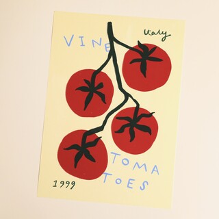 SimplyExtraJordanary Italian Vine Tomatoes Kitchen Unframed A4 Print