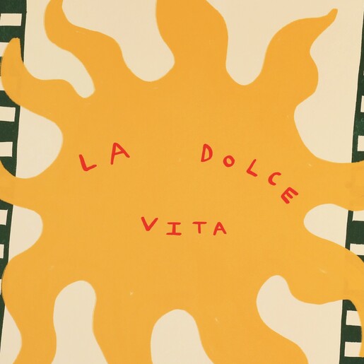 SimplyExtraJordanary La Dolce Vita Eclectic Sun Unframed A4 Print