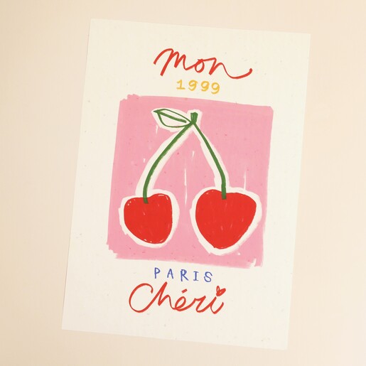 SimplyExtraJordanary Mon Cheri French Cherries Unframed A4 Print SimplyExtraJordanary Mon Cheri French Cherries Unframed A4 Print