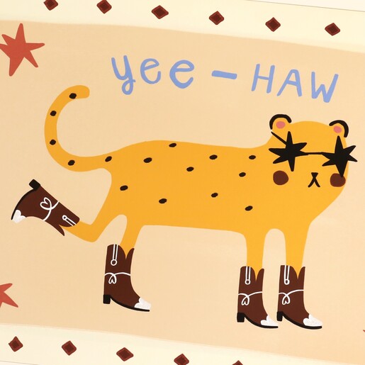 SimplyExtraJordanary Yee-Haw Cowboy Cheetah A3 Print