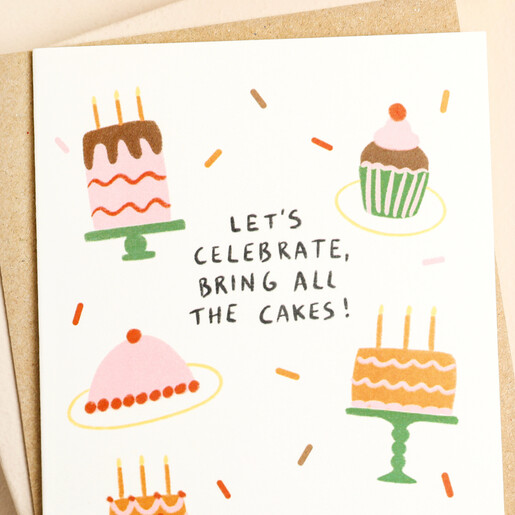 Close Up of Sakina Saidi All the Cakes Birthday Card