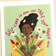 Close Up of Sakina Saidi Self Care A4 Print 