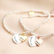 Variants of Personalised 50th Birthday Rose Bead Bracelet