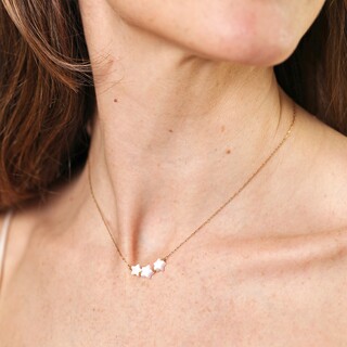 Shooting Stars Pendant Necklace in Gold