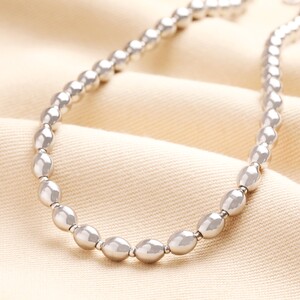 Stainless Steel Bubble Ball Necklace in Silver