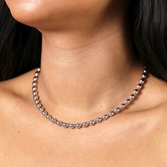 Stainless Steel Bubble Ball Necklace