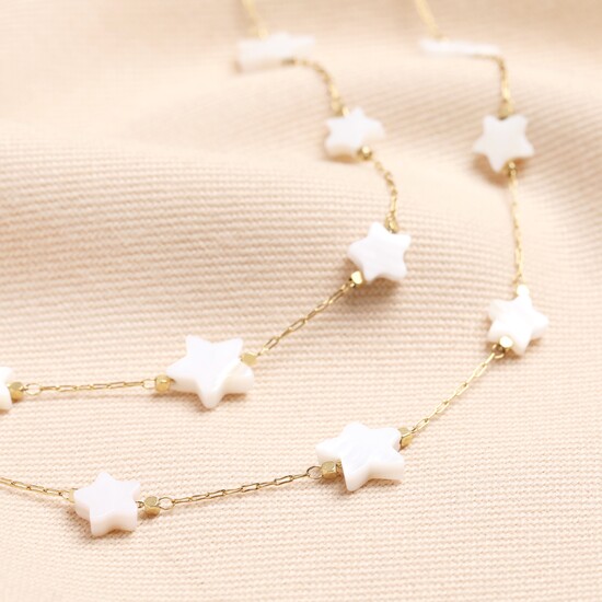 Shooting Stars Layered Necklace in Gold