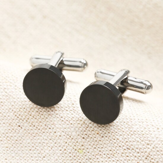 Stainless Steel Dark Cufflinks