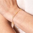 Sterling Silver Mama Bracelet in Gold