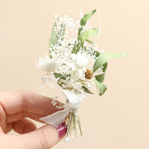 Set of 6 Mabel Dried Flower Buttonholes Set of 6 Mabel Dried Flower Buttonholes